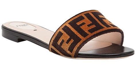 fendi feel sandals|fendi open toe flat sandals.